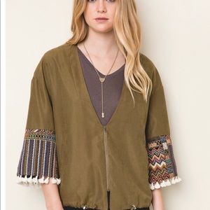 Jacquard Kimono Jacket